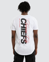 Kansas City Chiefs Vertical Tee Optical White