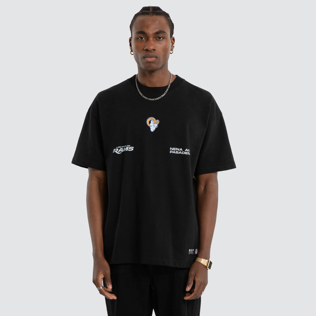 LA Rams Loopback Raptor Tee Jet Black