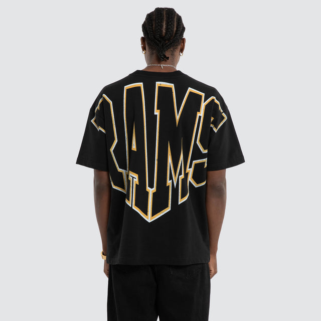 LA Rams Loopback Raptor Tee Jet Black
