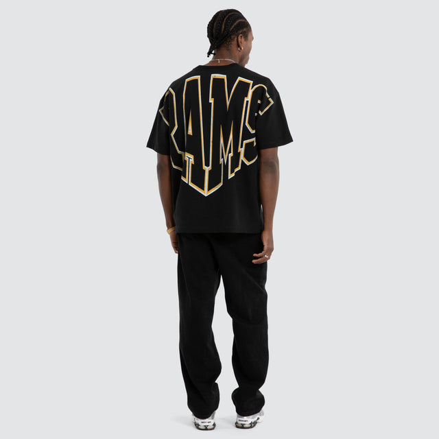 LA Rams Loopback Raptor Tee Jet Black