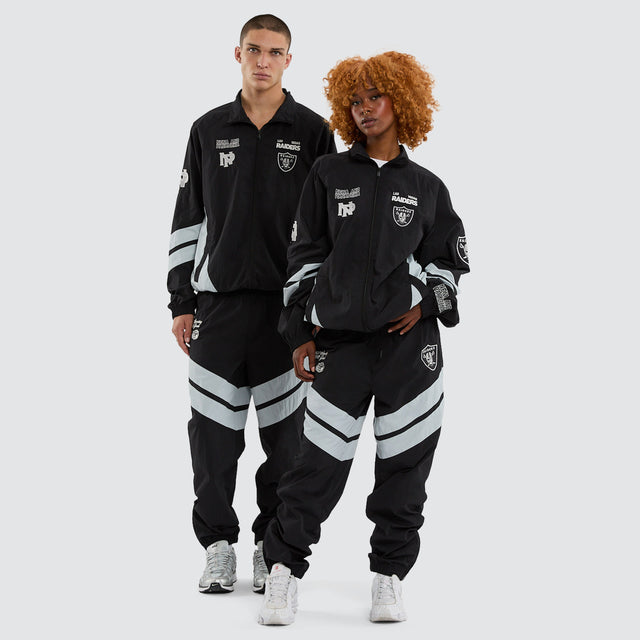 Las Vegas Raiders Racing Jacket Jet Black/Silver