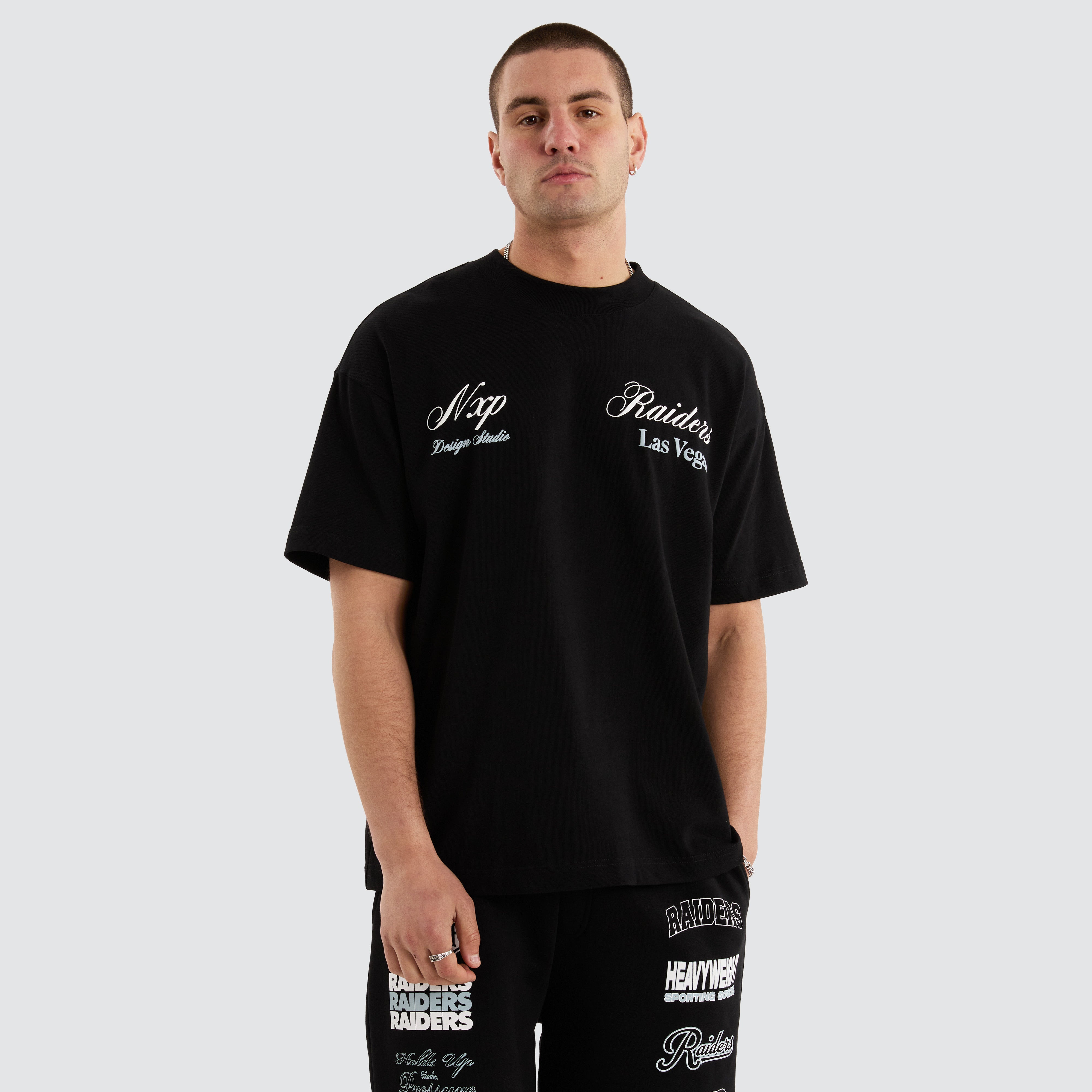 NXP x NFL Las Vegas Raiders Heavy Tee in Jet Black | Nena