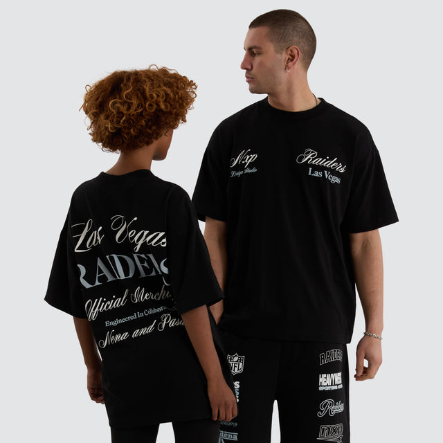 Las Vegas Raiders NFL Raptor Tee Jet Black