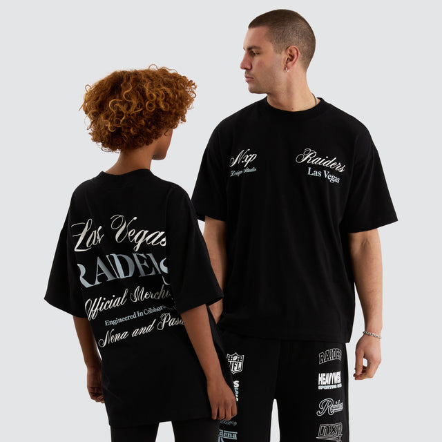 Las Vegas Raiders NFL Raptor Tee Jet Black