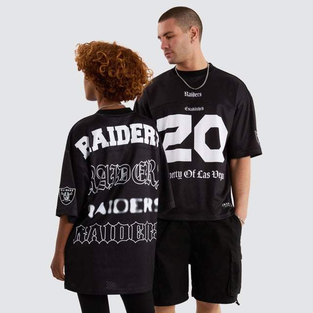 Las Vegas Raiders NFL Mesh Jersey Tee Jet Black