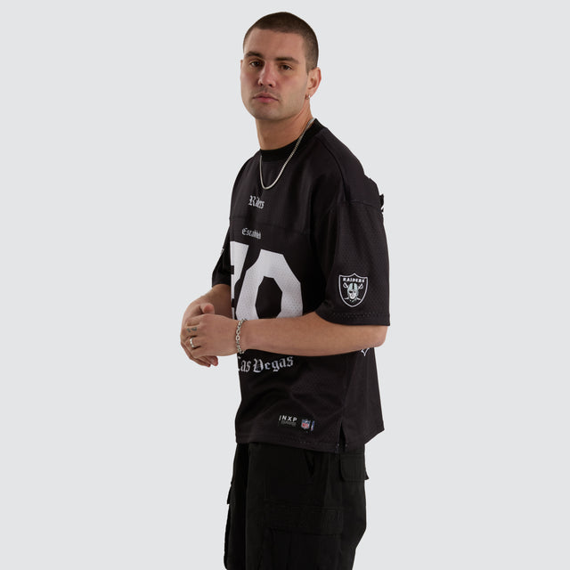 Las Vegas Raiders NFL Mesh Jersey Tee Jet Black