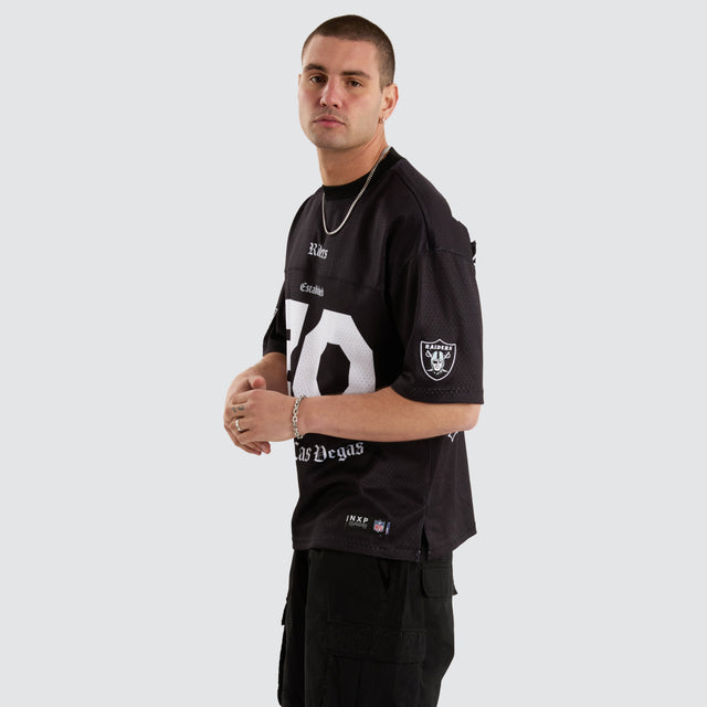 Las Vegas Raiders NFL Mesh Jersey Tee Jet Black