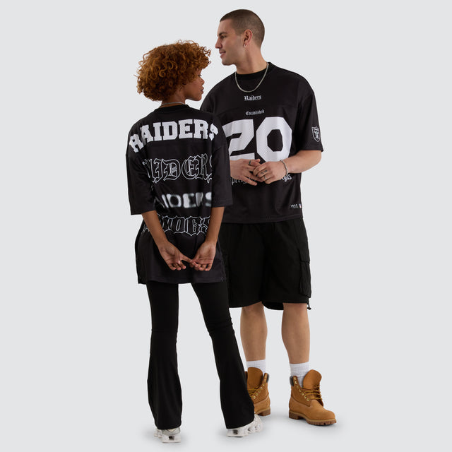 Las Vegas Raiders NFL Mesh Jersey Tee Jet Black