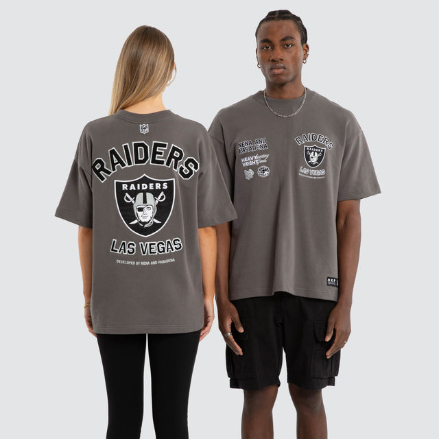 Las Vegas Raiders Founded Loopback Tee Charcoal