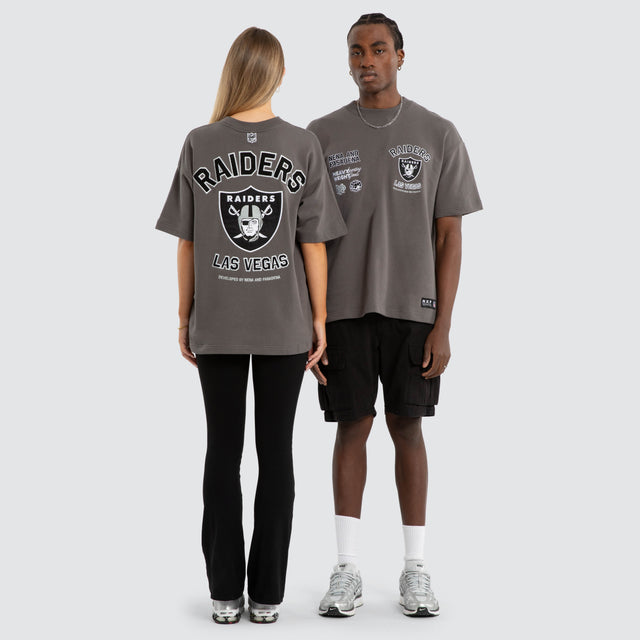Las Vegas Raiders Founded Loopback Tee Charcoal