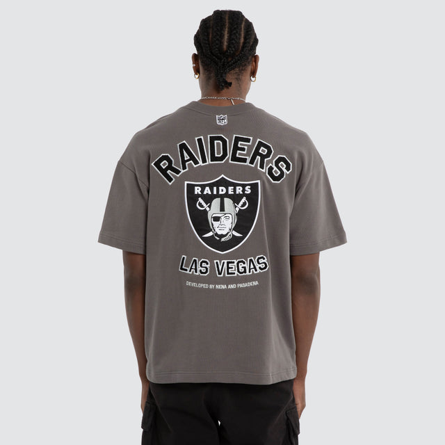 Las Vegas Raiders Founded Loopback Tee Charcoal