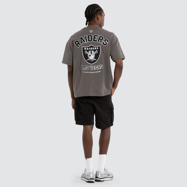 Las Vegas Raiders Founded Loopback Tee Charcoal