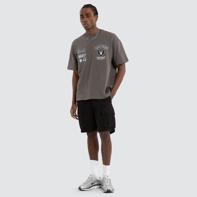 Las Vegas Raiders Founded Loopback Tee Charcoal