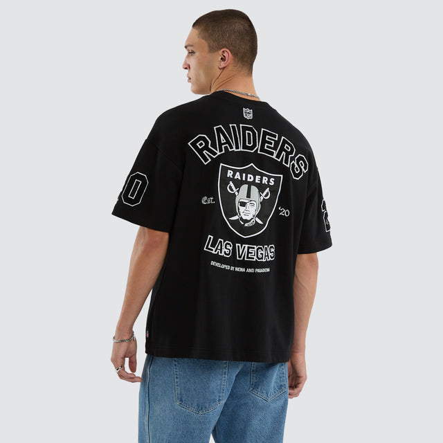Las Vegas Raiders Founded Loopback Tee Jet Black