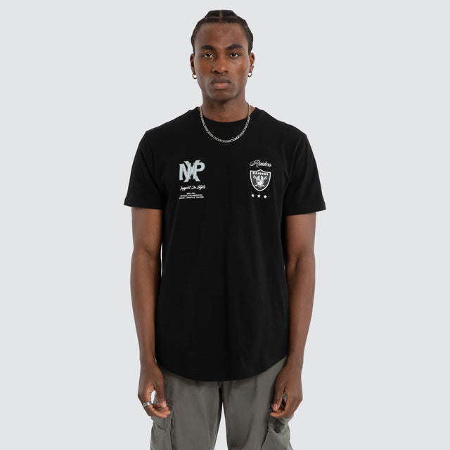 Las Vegas Raiders Script Tee Jet Black