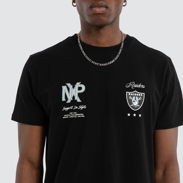 Las Vegas Raiders Script Tee Jet Black