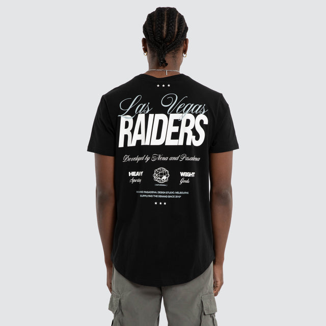 Las Vegas Raiders Script Tee Jet Black