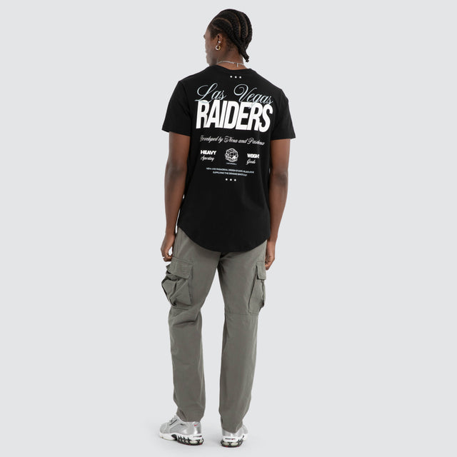 Las Vegas Raiders Script Tee Jet Black