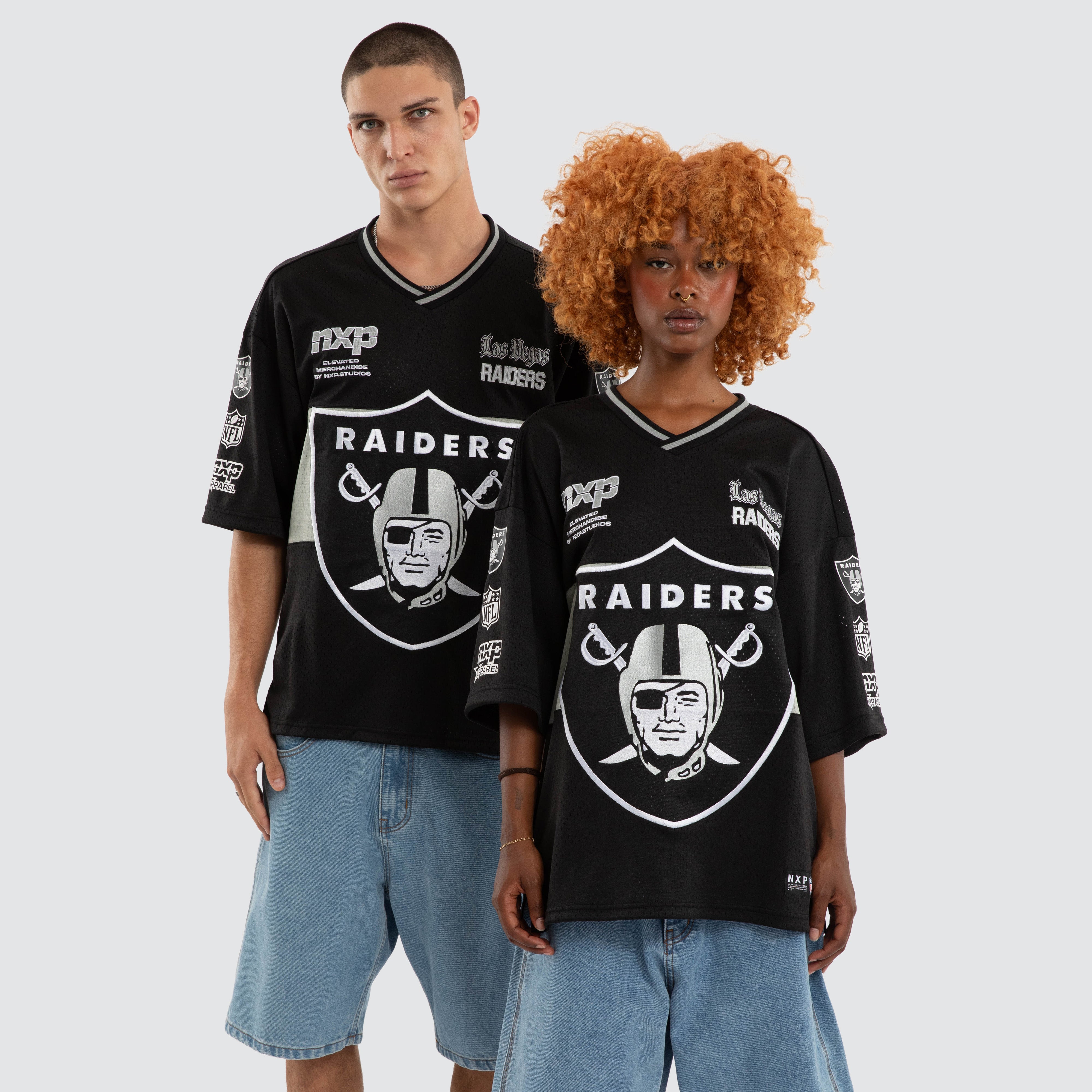 Las Vegas Raiders Goal Mesh Tee Jet Black | NXP
