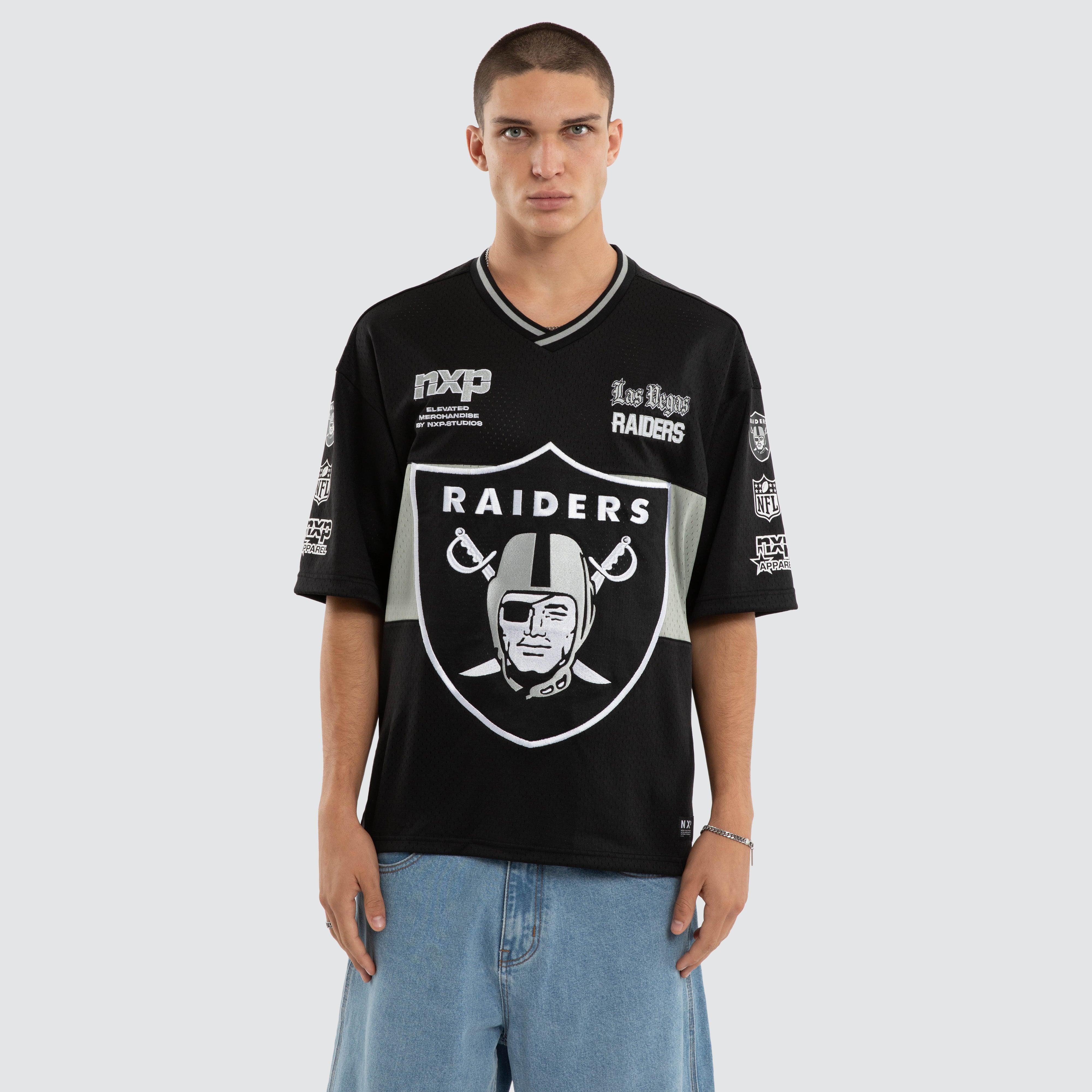Las Vegas Raiders Goal Mesh Tee Jet Black | NXP