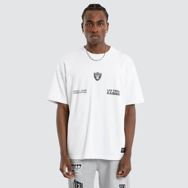 Las Vegas Raiders Loopback Raptor Tee Optical White