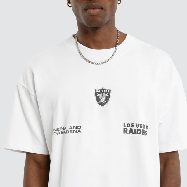 Las Vegas Raiders Loopback Raptor Tee Optical White