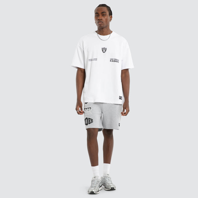 Las Vegas Raiders Loopback Raptor Tee Optical White