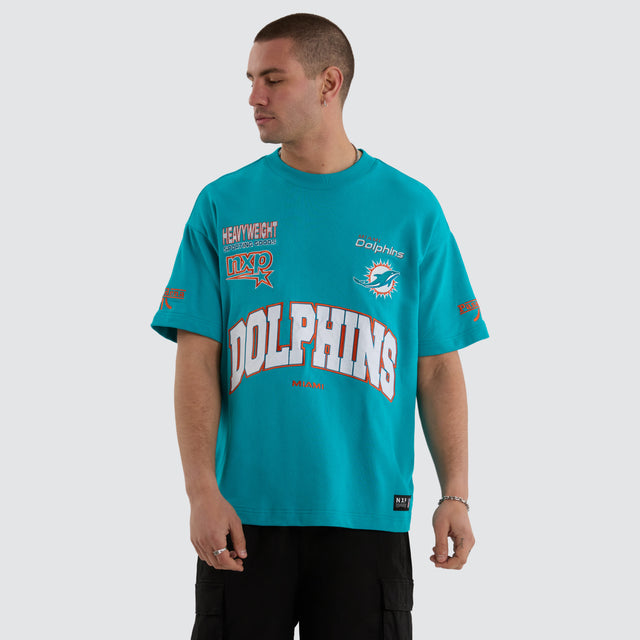 Miami Dolphins NFL Loopback Raptor Tee Aqua