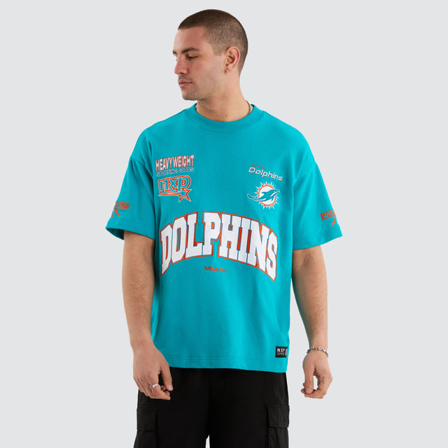 Miami Dolphins NFL Loopback Raptor Tee Aqua