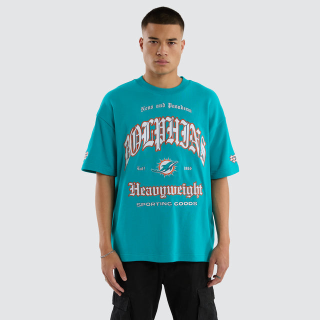 Miami Dolphins Coach Tee Aqua