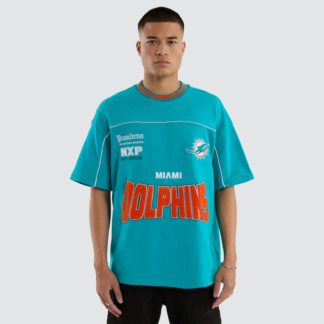 Miami Dolphins Zone Tee Aqua