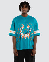 Miami Dolphins Flame Tee Aqua