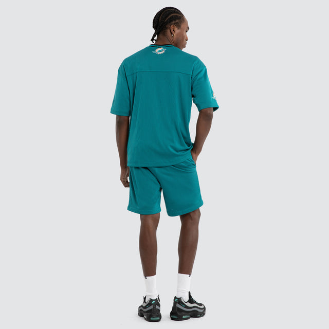 Miami Dolphins Dual Mesh Tee Aqua
