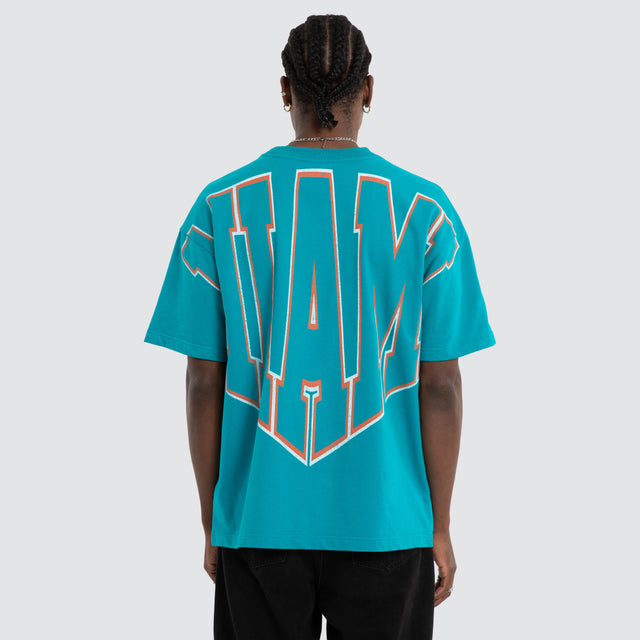 Miami Dolphins Loopback Raptor Tee Teal