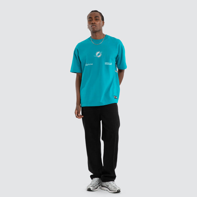 Miami Dolphins Loopback Raptor Tee Teal