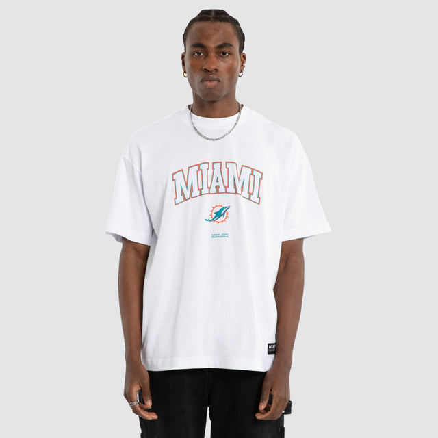 Miami Dolphins Athletic Tee Optical White