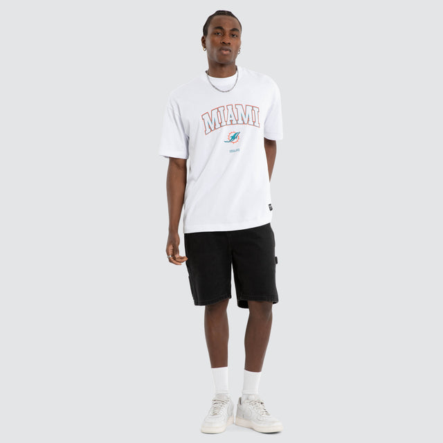 Miami Dolphins Athletic Tee Optical White