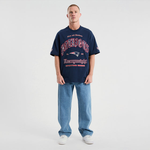 New England Patriots Coach Loopback Tee Navy