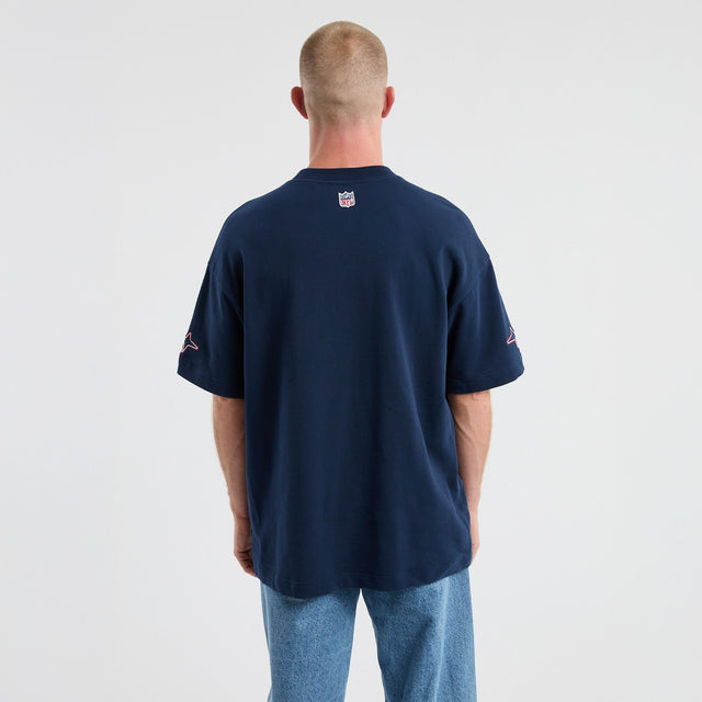 New England Patriots Coach Loopback Tee Navy