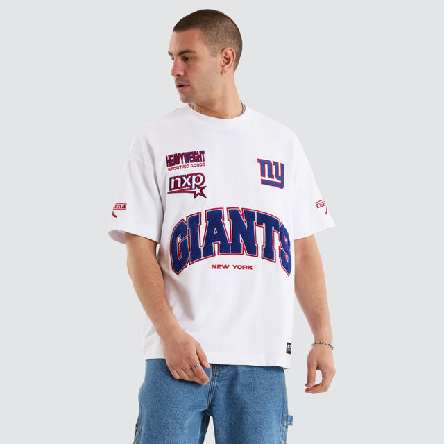 New York Giants NFL Loopback Raptor Tee White