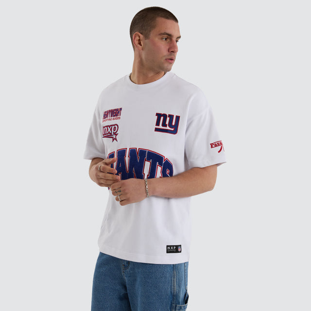 New York Giants NFL Loopback Raptor Tee White