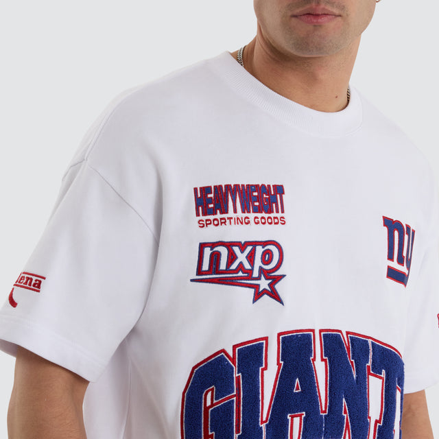 New York Giants NFL Loopback Raptor Tee White