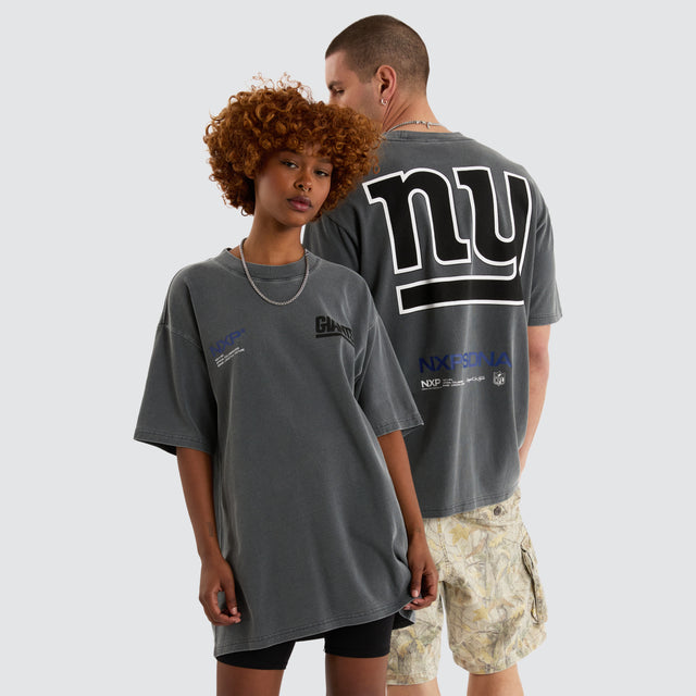 New York Giants NFL Box Fit Tee Pigment Charcoal