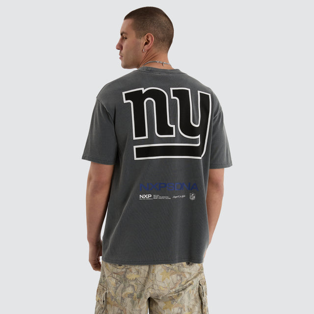 New York Giants NFL Box Fit Tee Pigment Charcoal