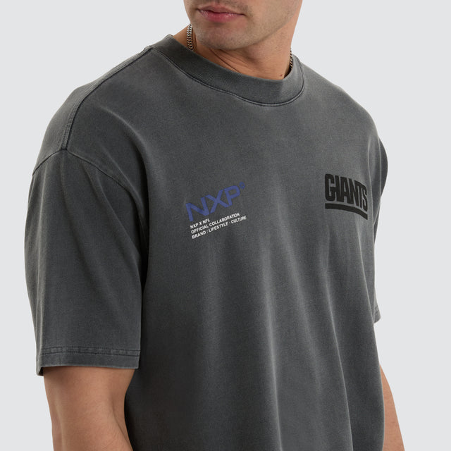 New York Giants NFL Box Fit Tee Pigment Charcoal