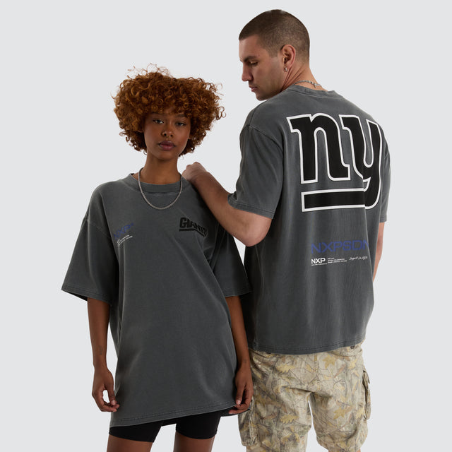 New York Giants NFL Box Fit Tee Pigment Charcoal