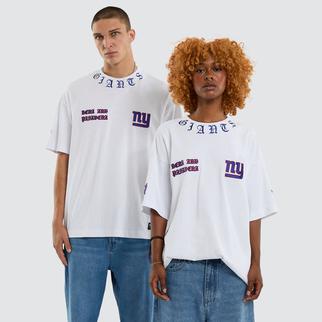 New York Giants Shield Tee Optical White
