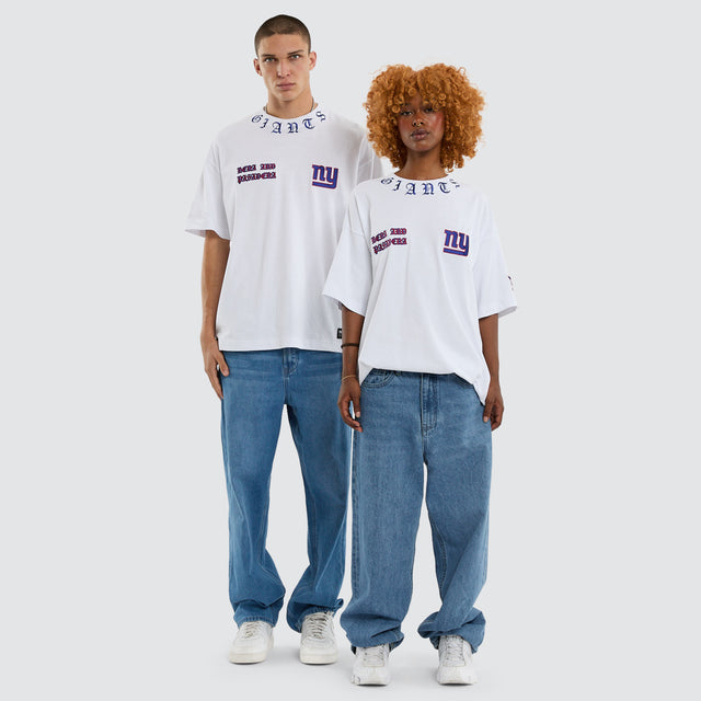 New York Giants Shield Tee Optical White