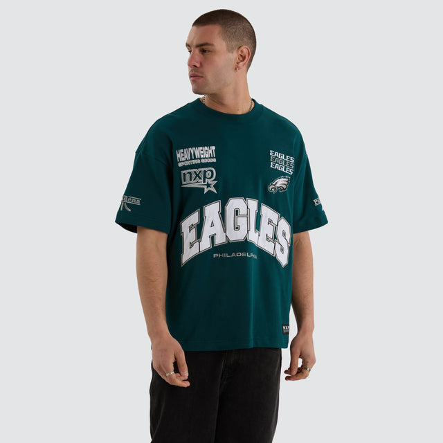 Philadelphia Eagles NFL Loopback Raptor Tee Midnight Green