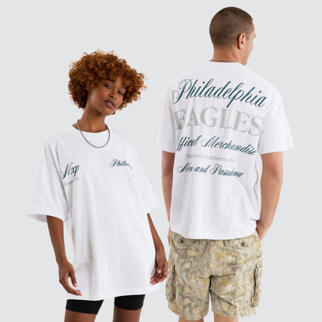 Philadelphia Eagles NFL Raptor Tee White